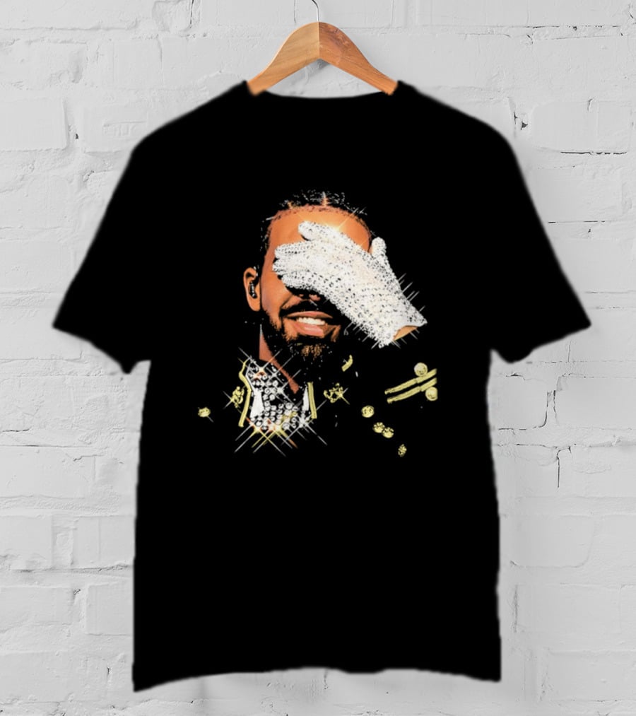 Drake Iceman Pay Tribute To Michael Jackson Glitter Glove Iconic Gesture T-Shirt