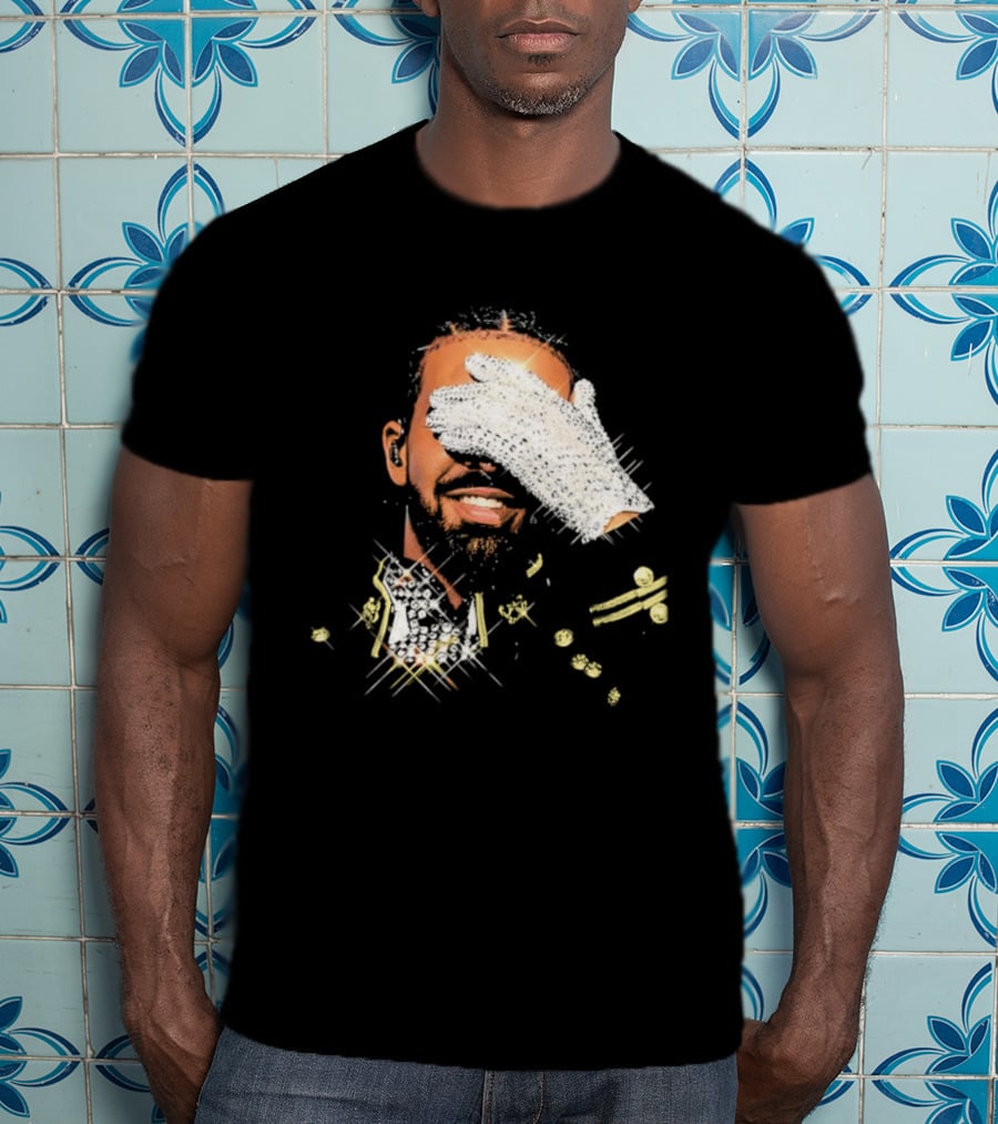 Drake Iceman Pay Tribute To Michael Jackson Glitter Glove Iconic Gesture T-Shirt
