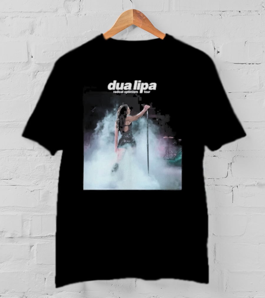 Dua Lipa Round Neck Abstract Pastel Aura T-Shirt