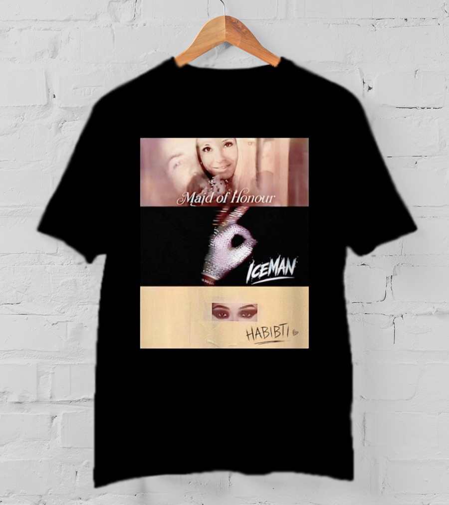Maid Of Honour Iceman Habibti Mashup With Glove And Portraits T-Shirt