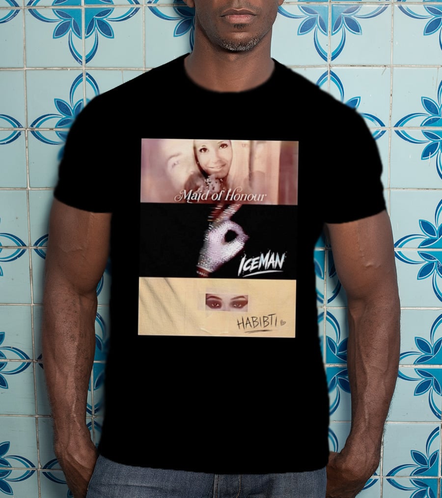 Maid Of Honour Iceman Habibti Mashup With Glove And Portraits T-Shirt