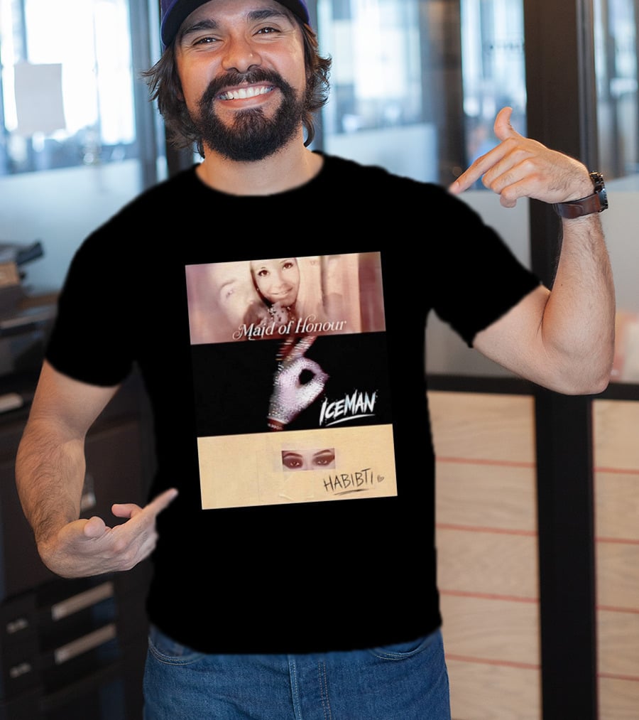 Maid Of Honour Iceman Habibti Mashup With Glove And Portraits T-Shirt