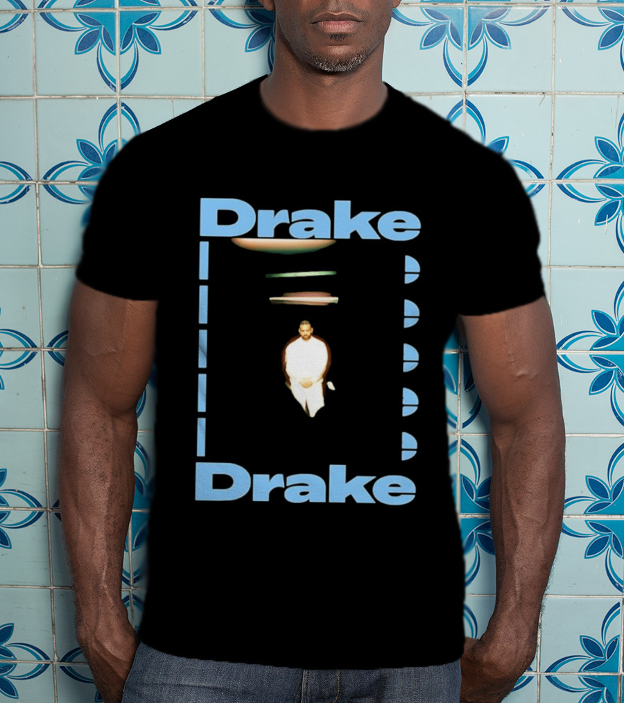 Drake Iceman 2026 Floating Figure Blue T-Shirt