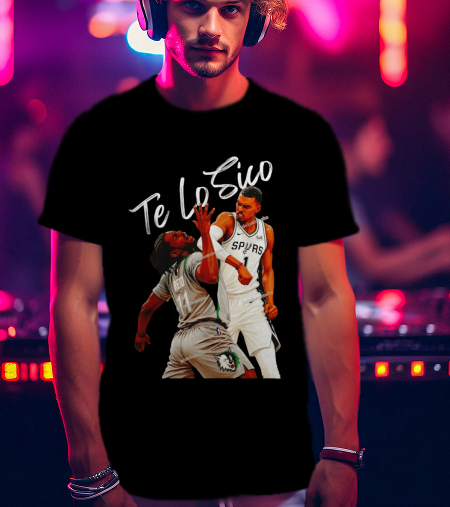 San Antonio Spurs Basketball Te Lo Sico Wemby Elbow Reid T-Shirt