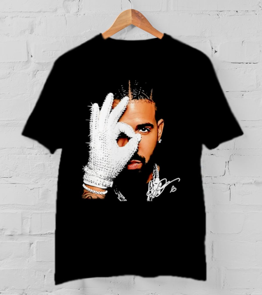 The Iceman Drake Rhinestone Glove T-Shirt