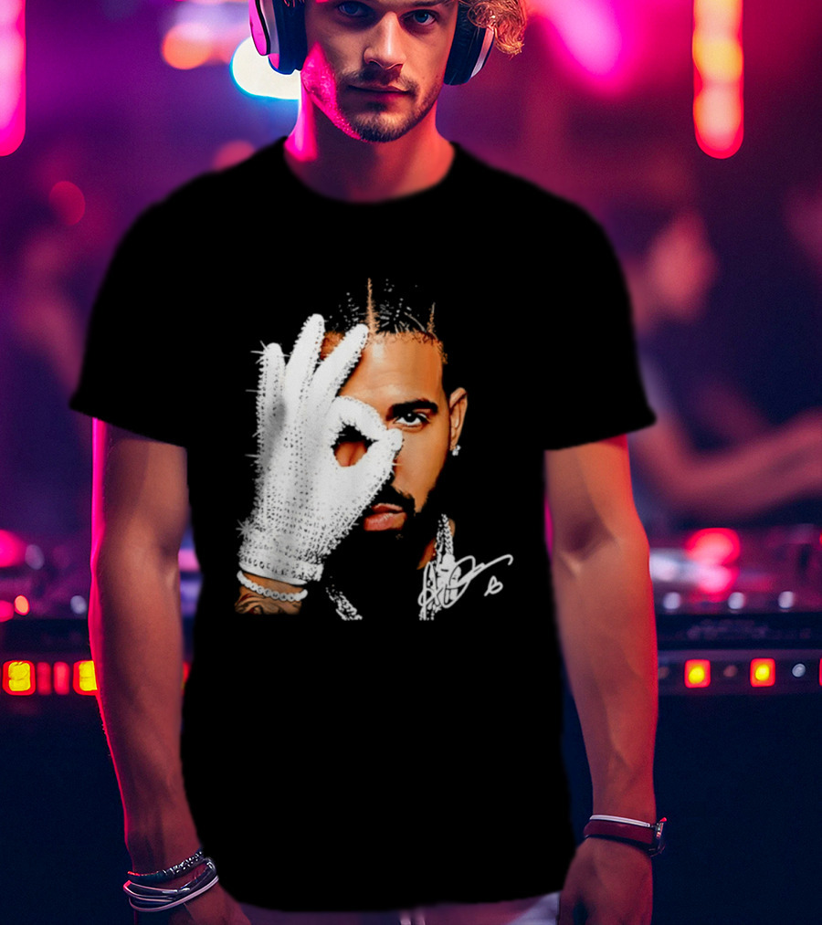 The Iceman Drake Rhinestone Glove T-Shirt
