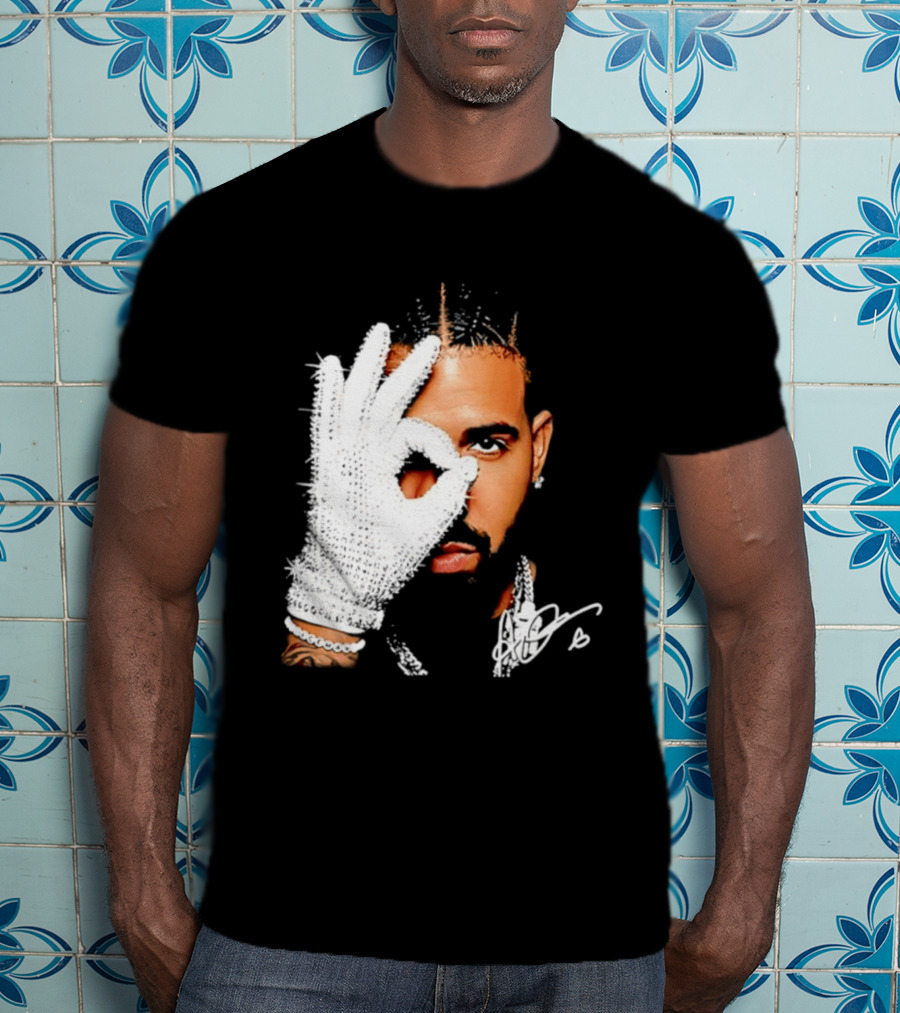 The Iceman Drake Rhinestone Glove T-Shirt
