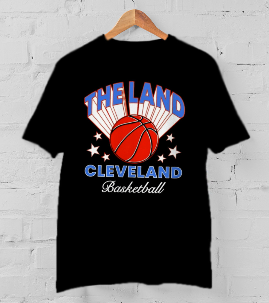 The Land Cleveland Basketball Orange Ball Vintage Style Sports Fan T-Shirt