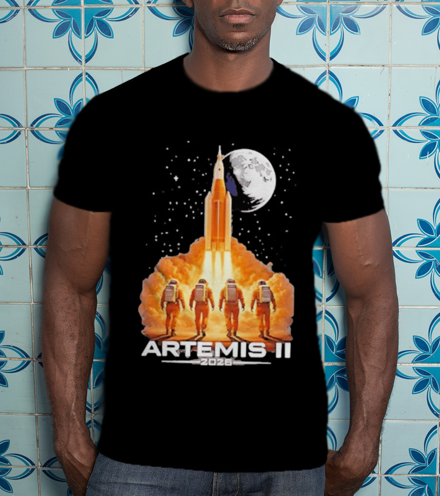 Artemis II Moon Mission 2026 NASA Astronaut Launch T-Shirt