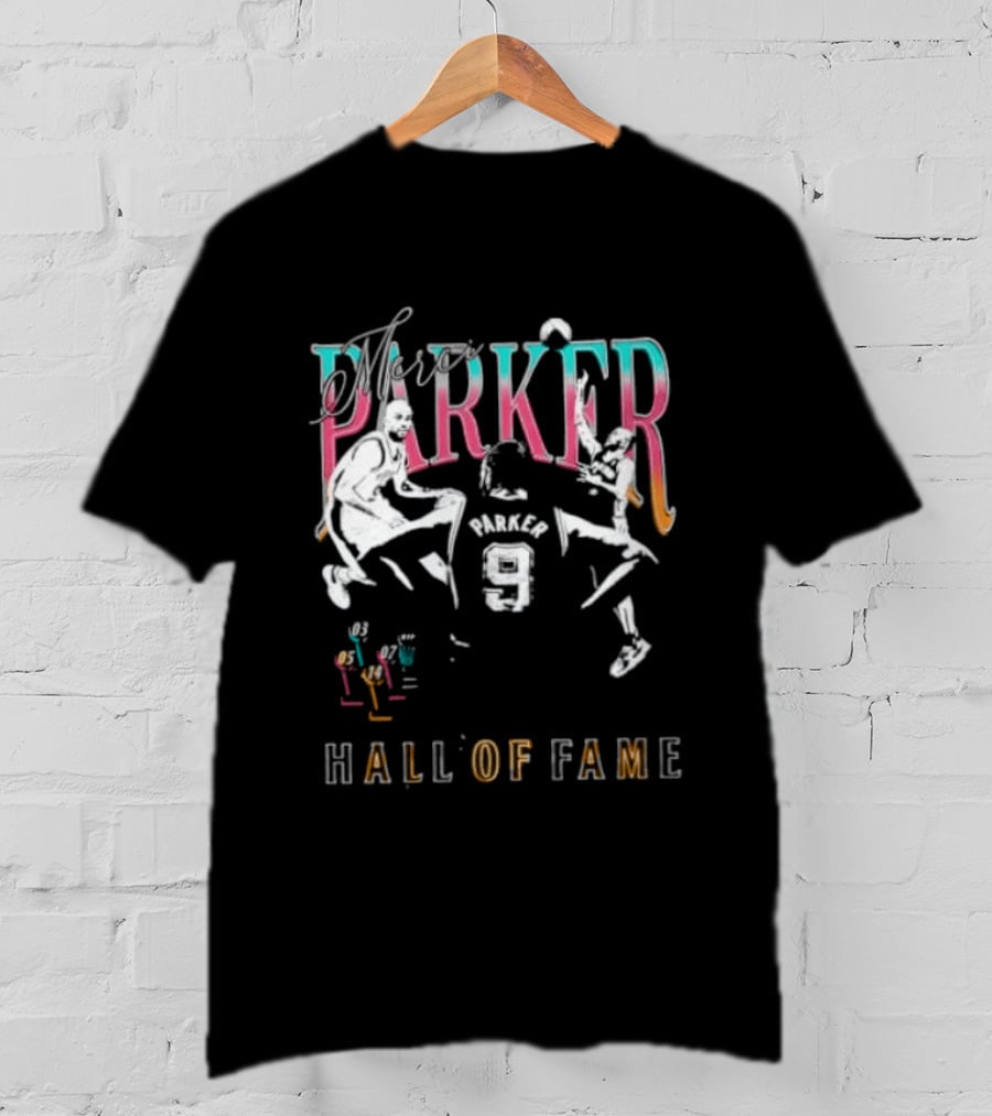Parker Number 9 Hall Of Fame Spurs T-Shirt