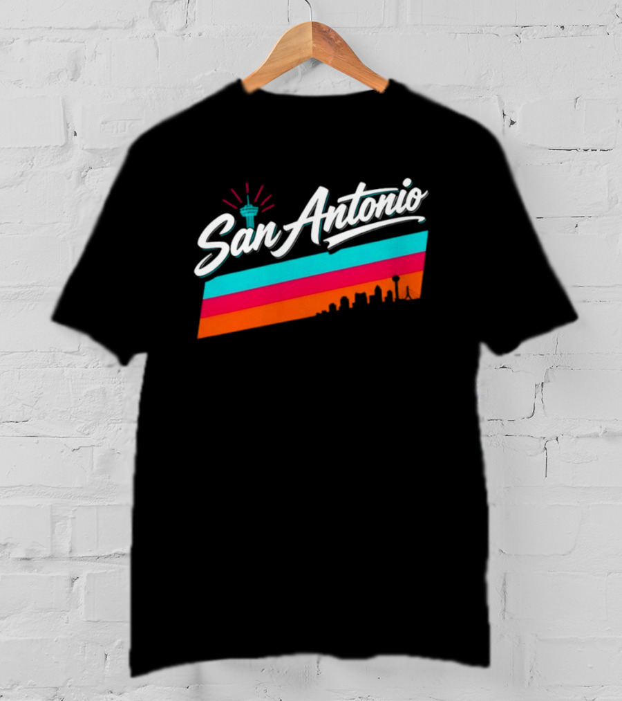 San Antonio Tower Of The Americas Spurs Basketball NBA T-Shirt