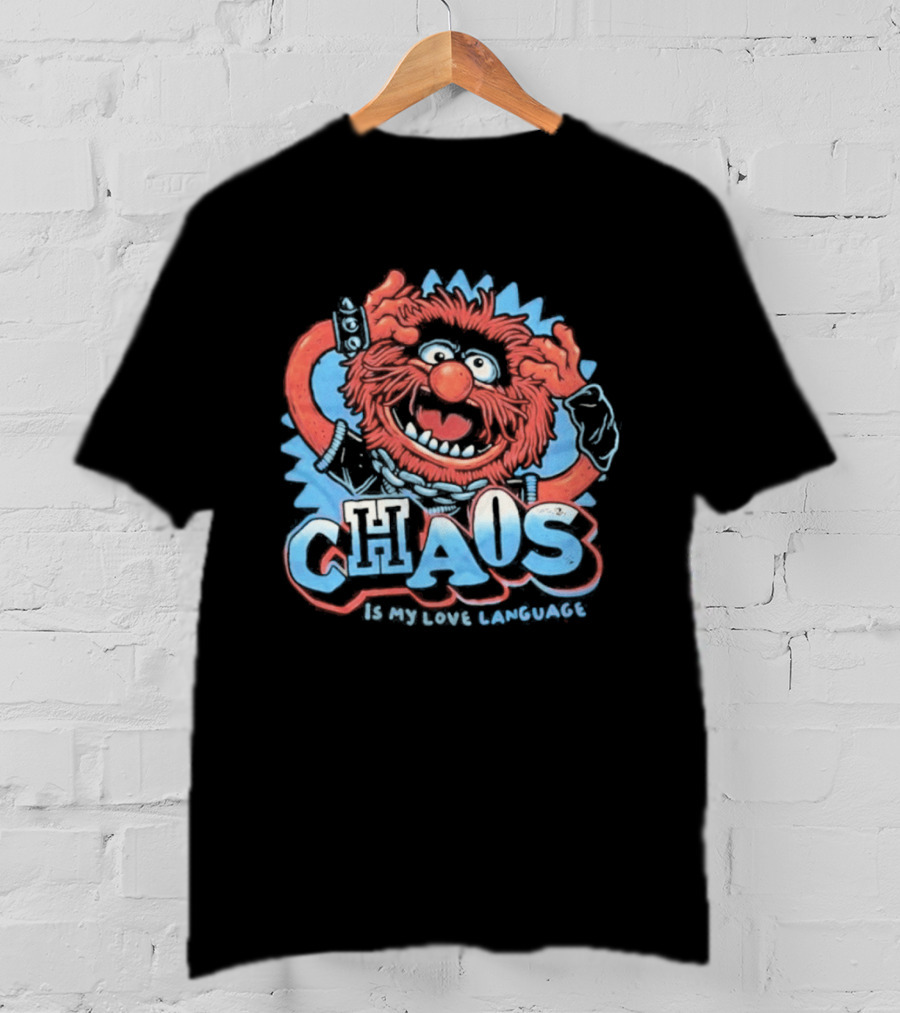 Muppets Animal Chaos Is My Love Language Drummer T-Shirt