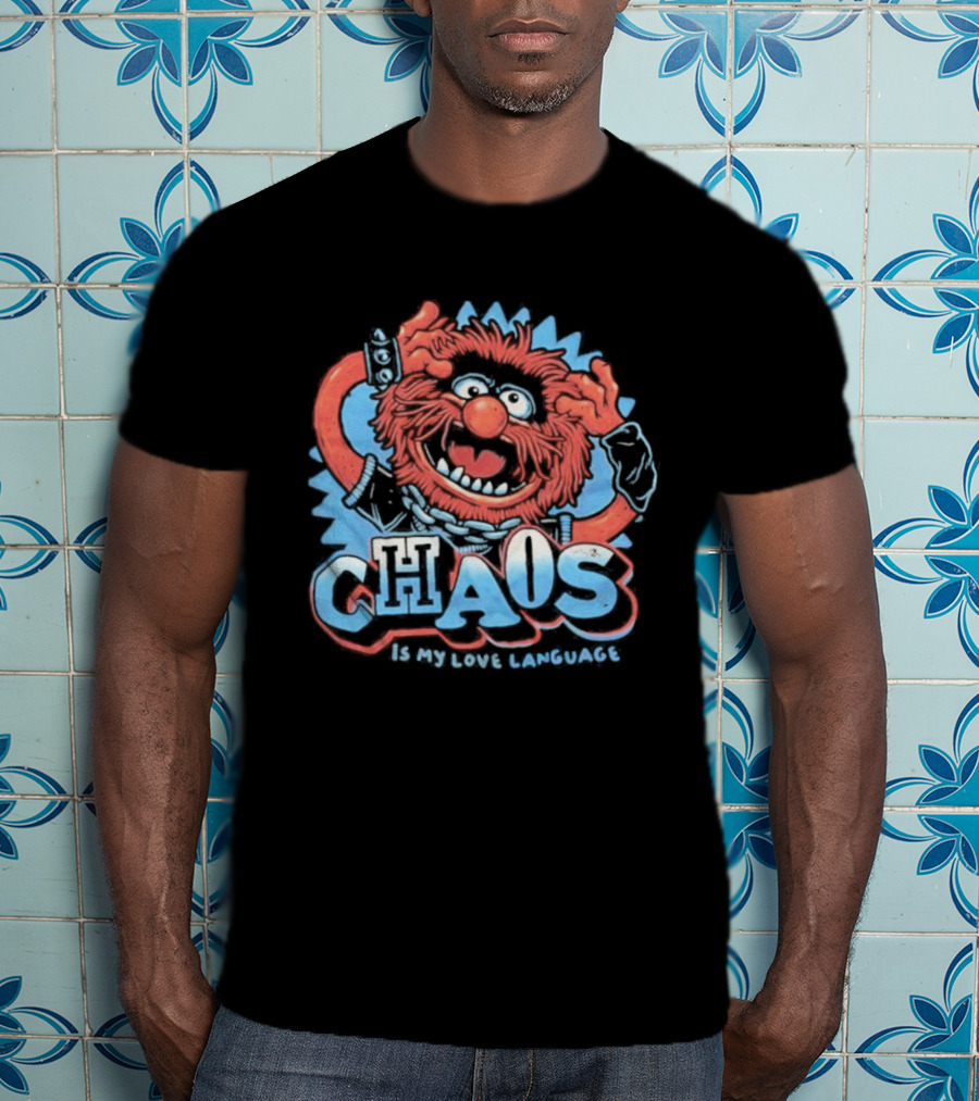 Muppets Animal Chaos Is My Love Language Drummer T-Shirt