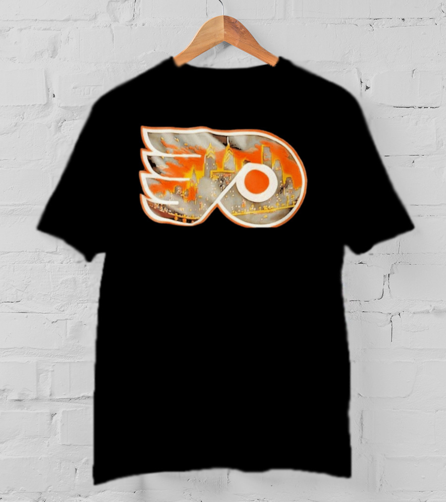 Philadelphia Flyers City Skyline NHL Hockey 2026 T-Shirt