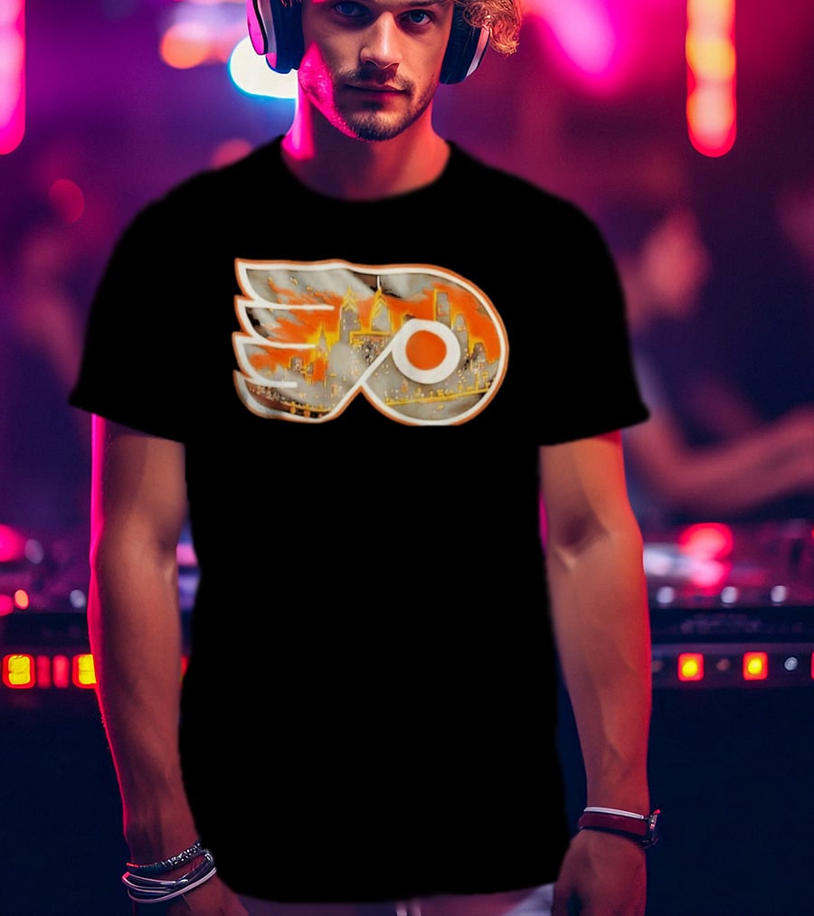 Philadelphia Flyers City Skyline NHL Hockey 2026 T-Shirt