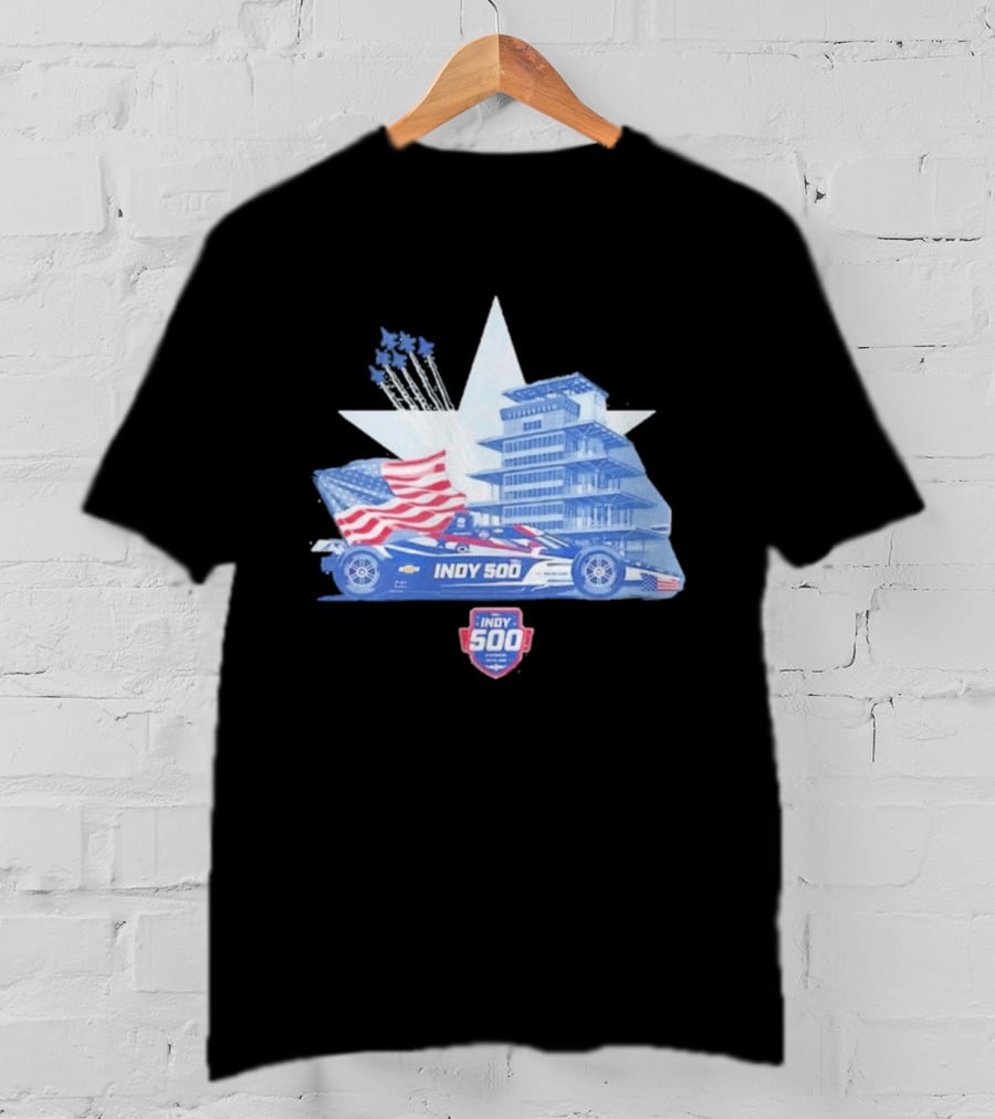 Need For Speed Indy 500 American Flag 2026 Racing Event T-Shirt