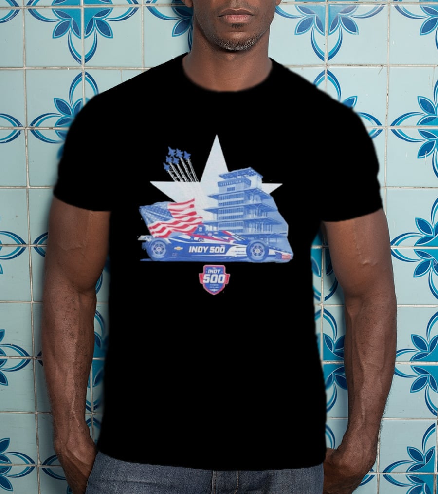 Need For Speed Indy 500 American Flag 2026 Racing Event T-Shirt