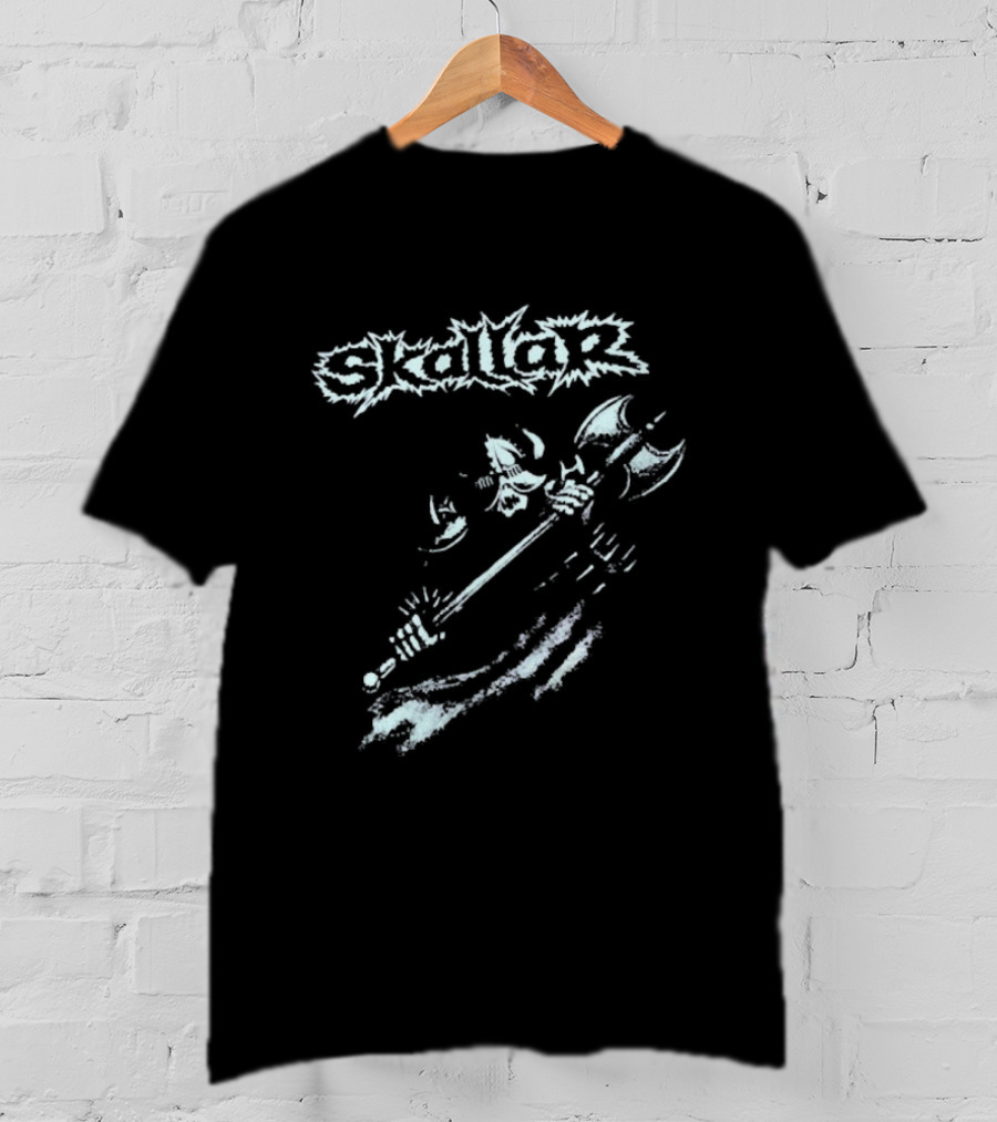 Skallar Death Metal Band Skull Axe T-Shirt