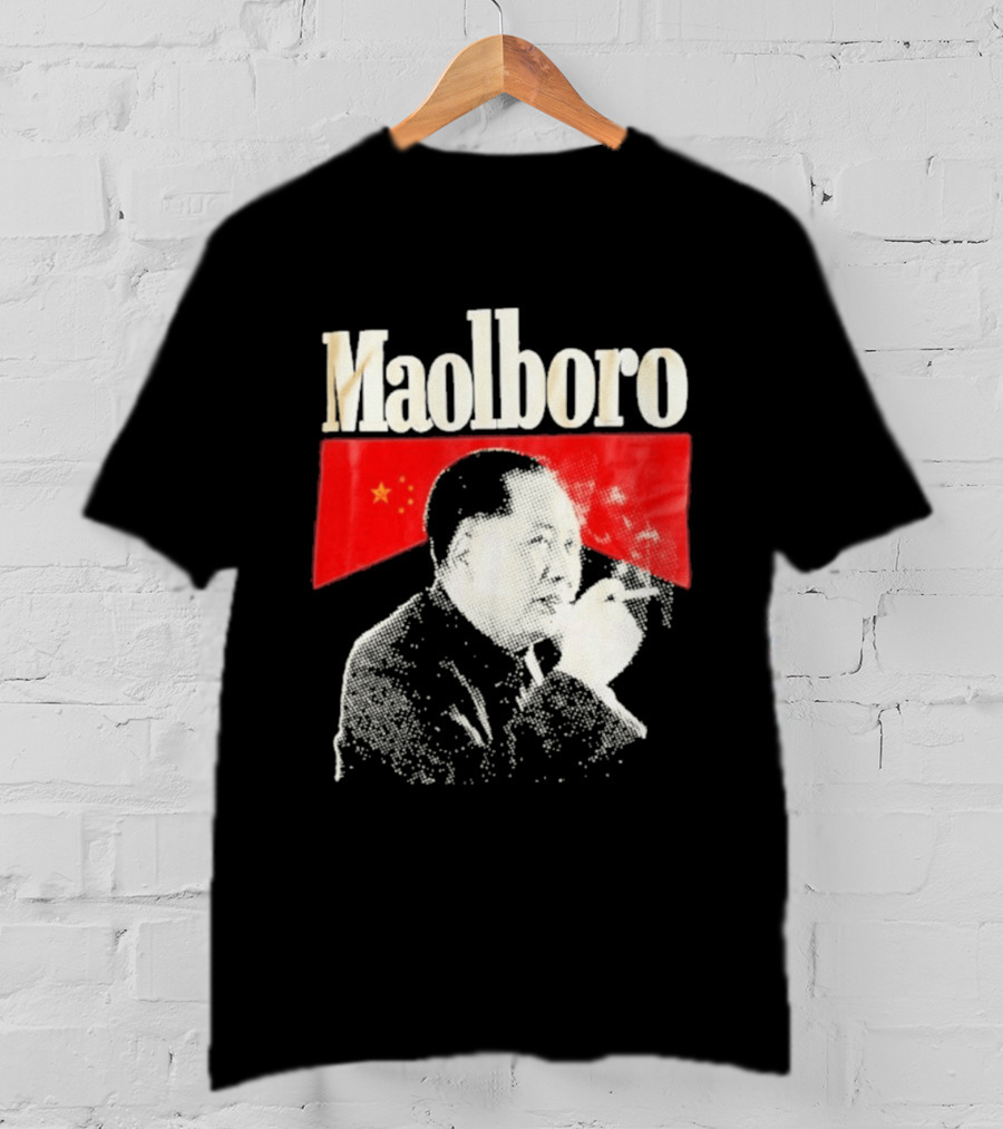 Maolboro Mao Zedong Chinese Flag Mashup T-Shirt