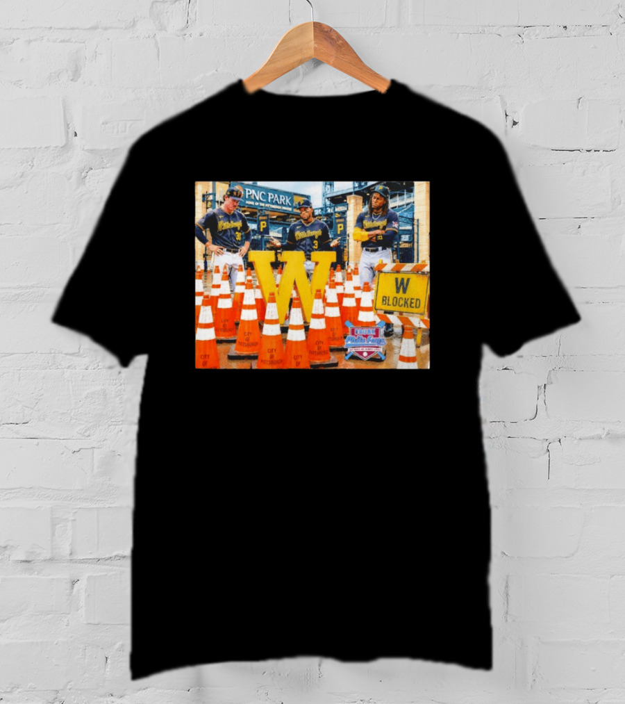 Skenes Jones Keller Pittsburgh Pirates PNC Park W Blocked T-Shirt