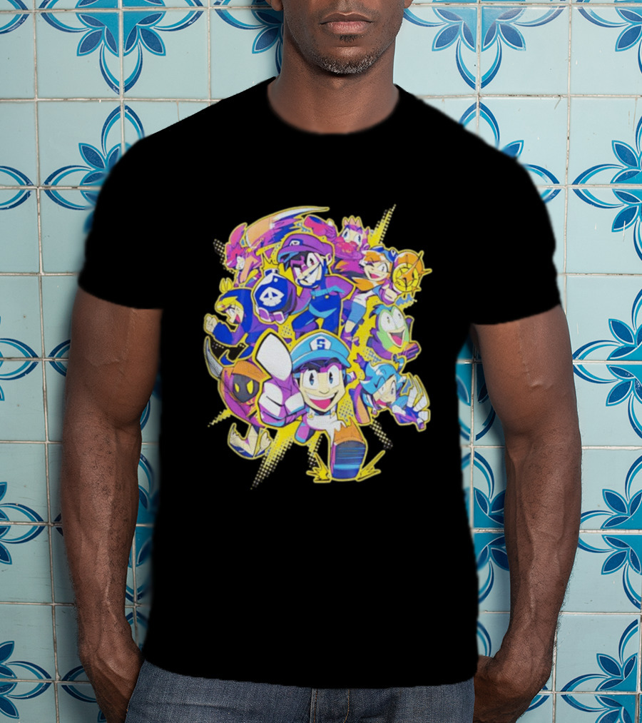 SMG4 All Star Game Characters Colorful Animation T-Shirt