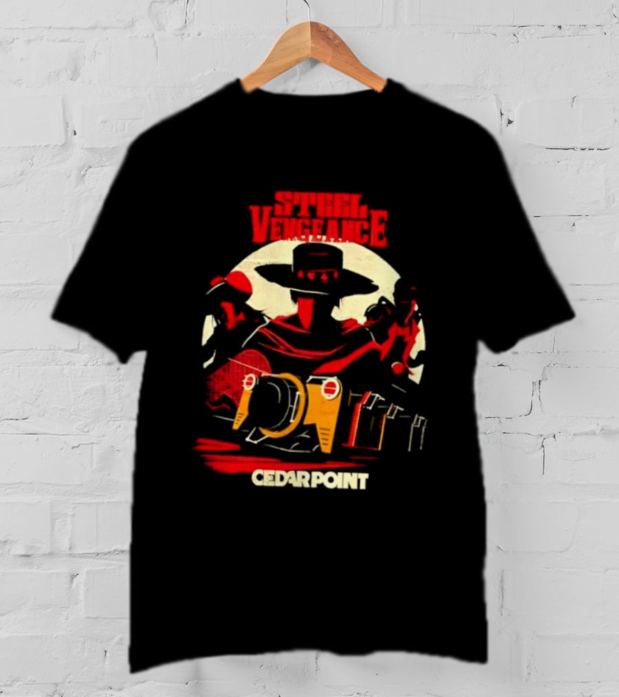Steel Vengeance Cedar Point Wild West Cowboy Adventure T-Shirt