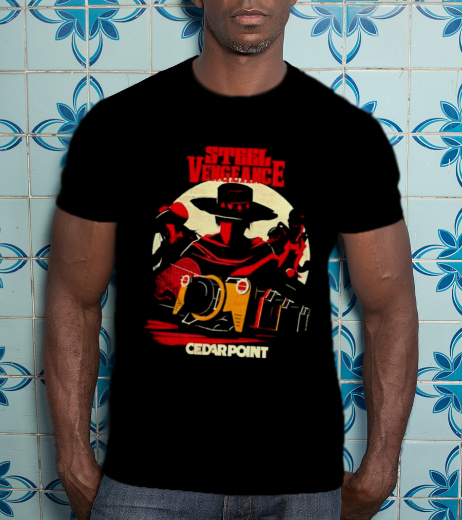Steel Vengeance Cedar Point Wild West Cowboy Adventure T-Shirt