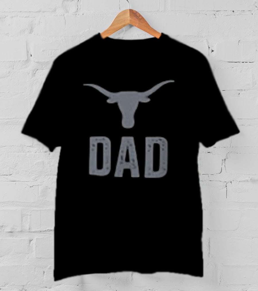 Texas Longhorns Dad Father's Day 2026 Two Sided T-Shirt