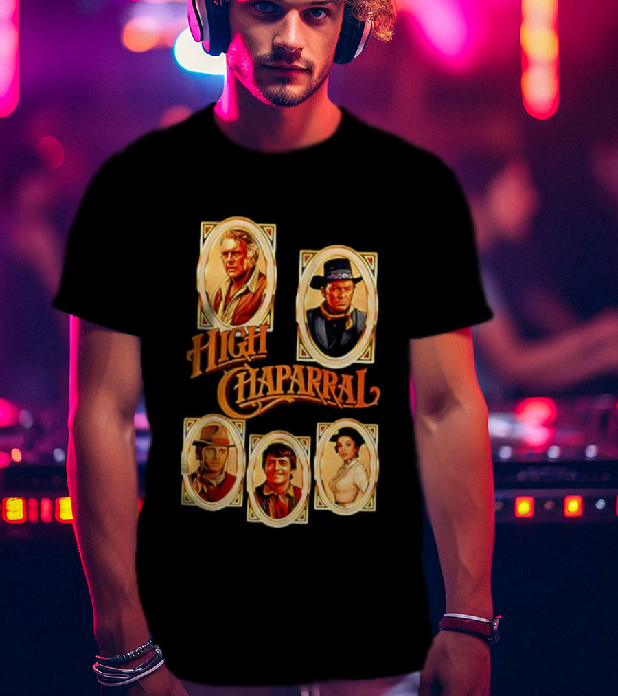 High Chaparral Classic Western Characters Collection T-Shirt