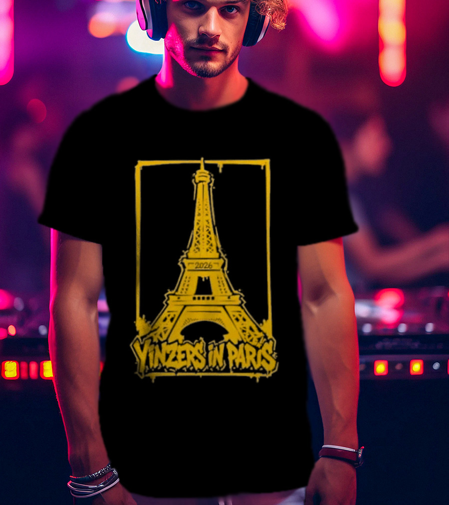 Pittsburgh Steelers Yinzers In Paris Eiffel Tower 2026 T-Shirt