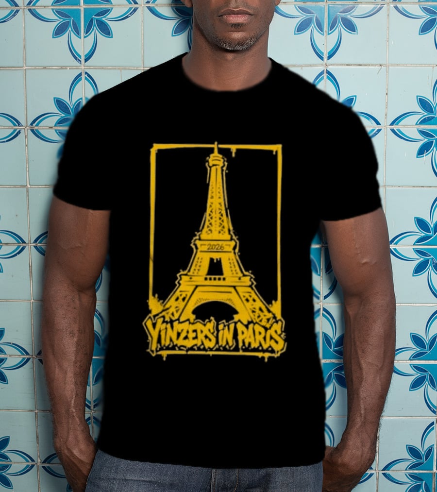 Pittsburgh Steelers Yinzers In Paris Eiffel Tower 2026 T-Shirt