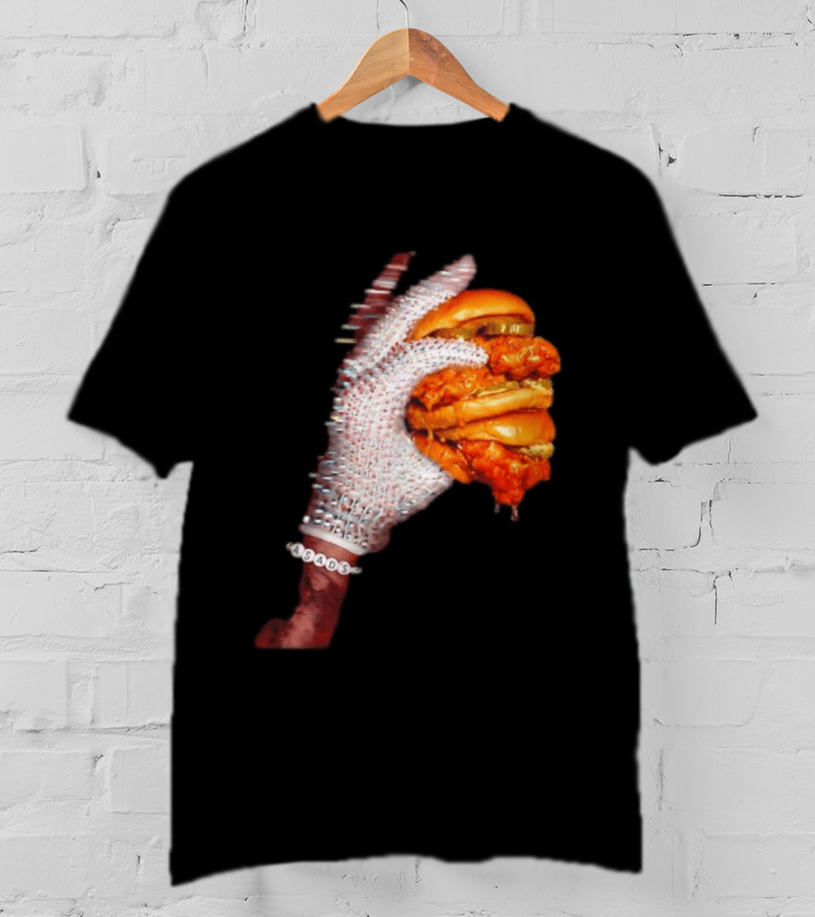 Shiny Gloves With Iceman Dreke Chicken Burger Meme T-Shirt