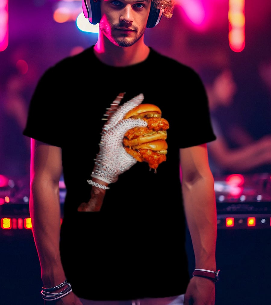 Shiny Gloves With Iceman Dreke Chicken Burger Meme T-Shirt