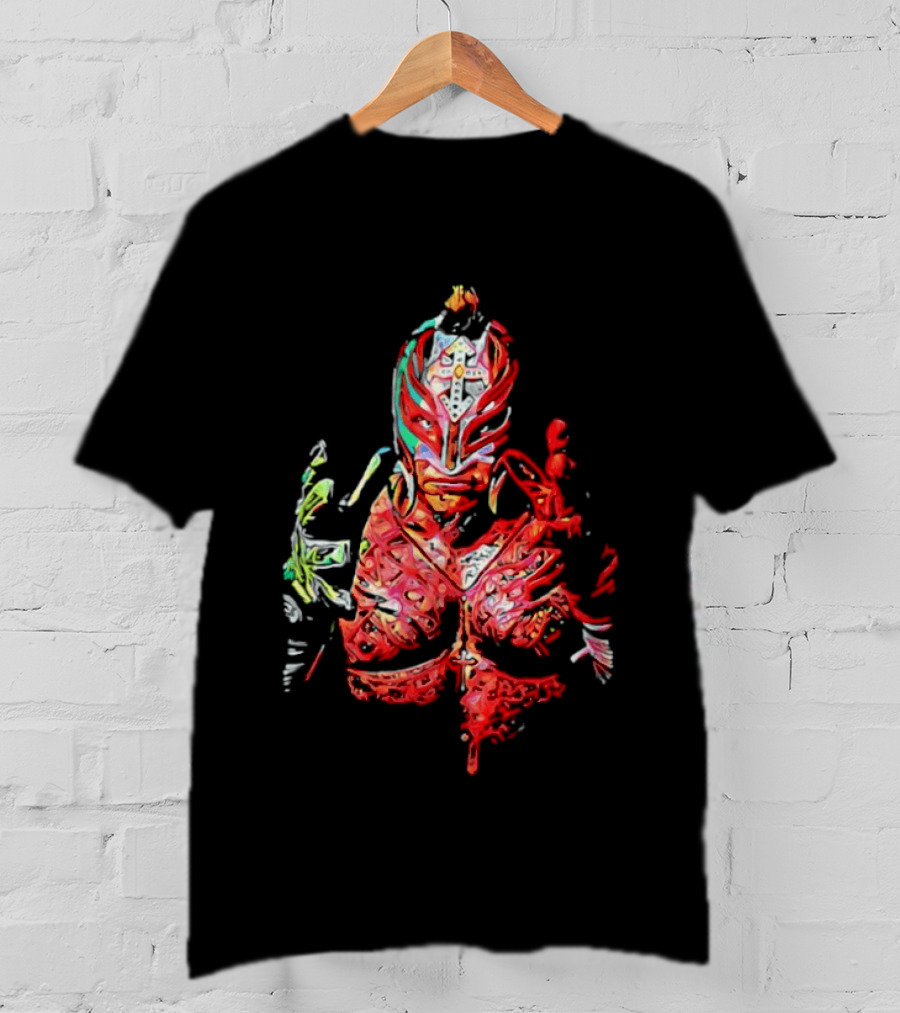 Rey Mysterio Vibrant Luchador Mask T-Shirt