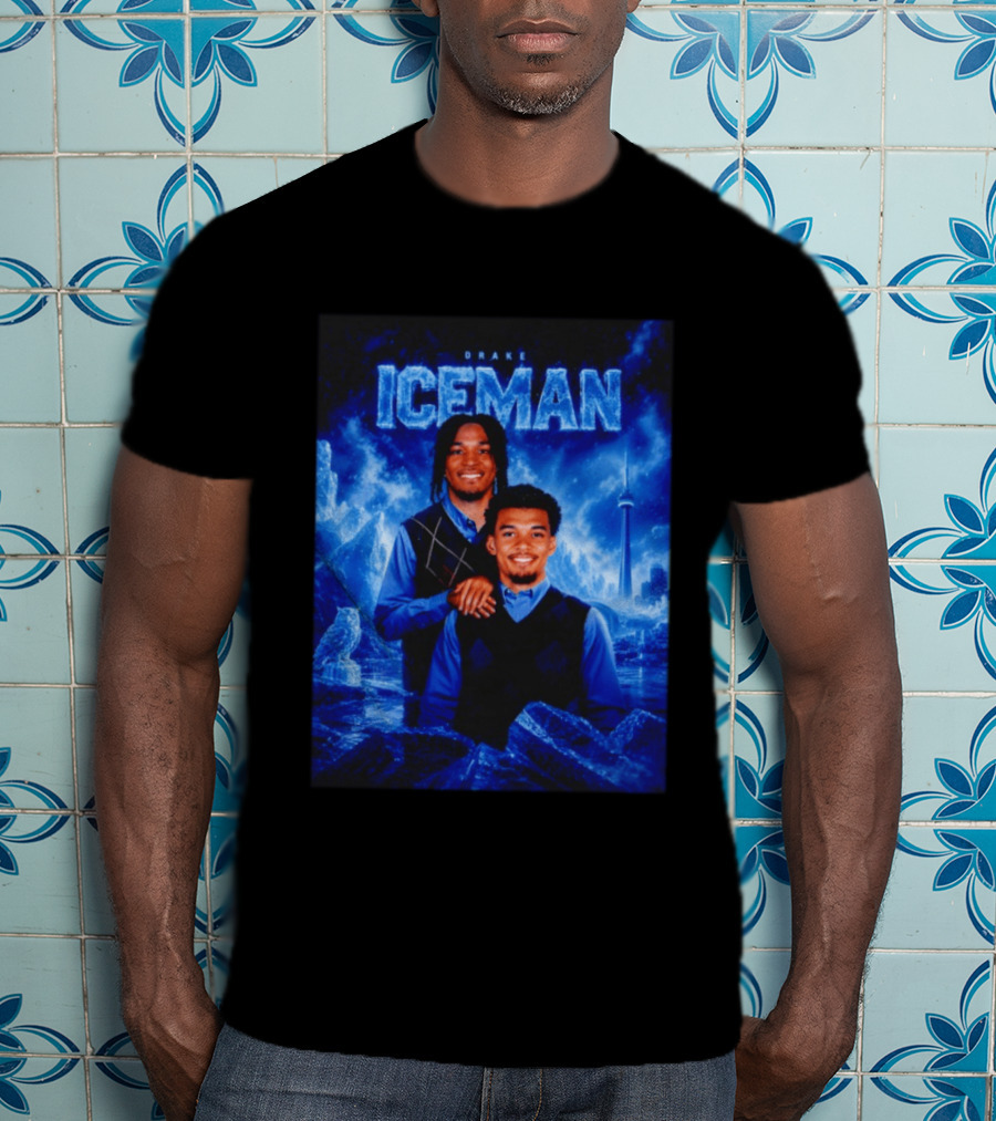 Drake Iceman Brothers Victor Wembanyama Stephon Castle Basketball Toronto Skyline T-Shirt
