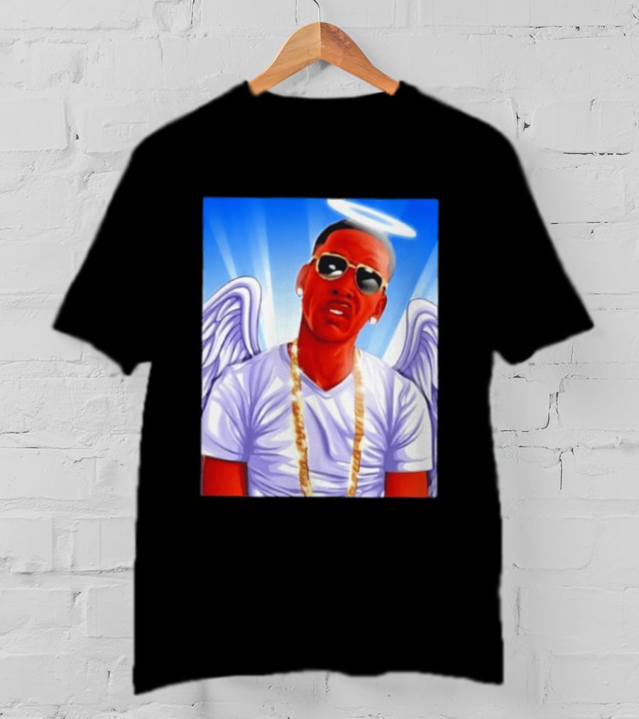 Young Dolph Angel Wings Halo Hip Hop Rap T-Shirt