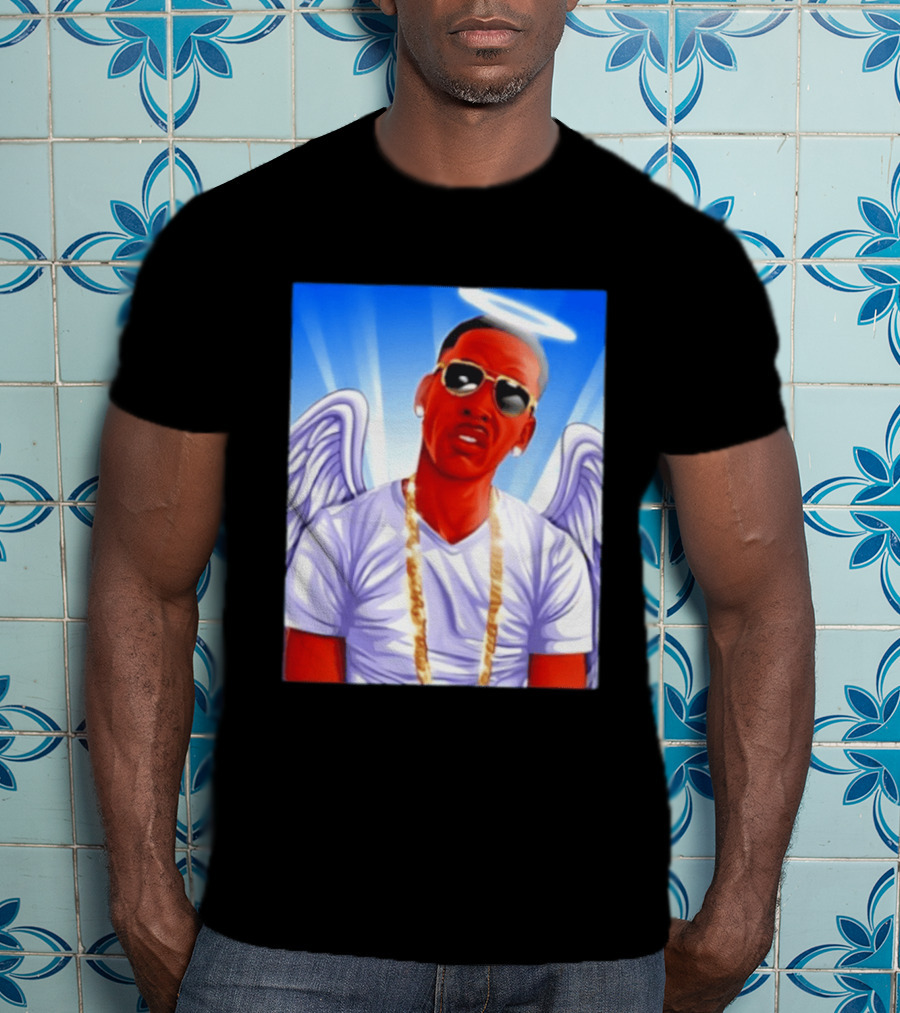 Young Dolph Angel Wings Halo Hip Hop Rap T-Shirt