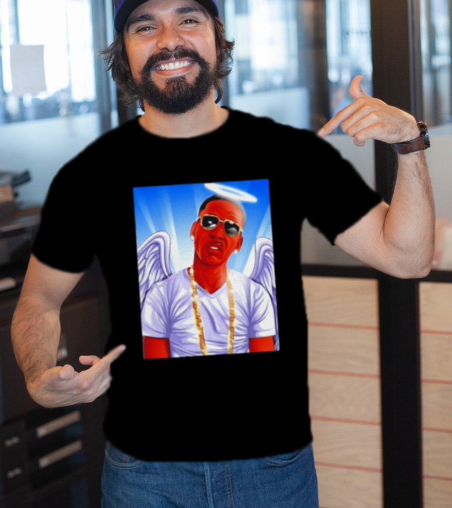 Young Dolph Angel Wings Halo Hip Hop Rap T-Shirt