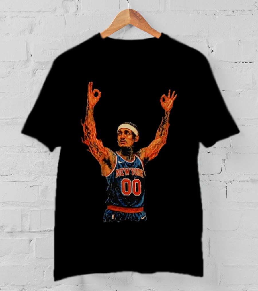 New York Knicks Ben Stiller MSG Game 1 Basketball Jersey 00 T-Shirt