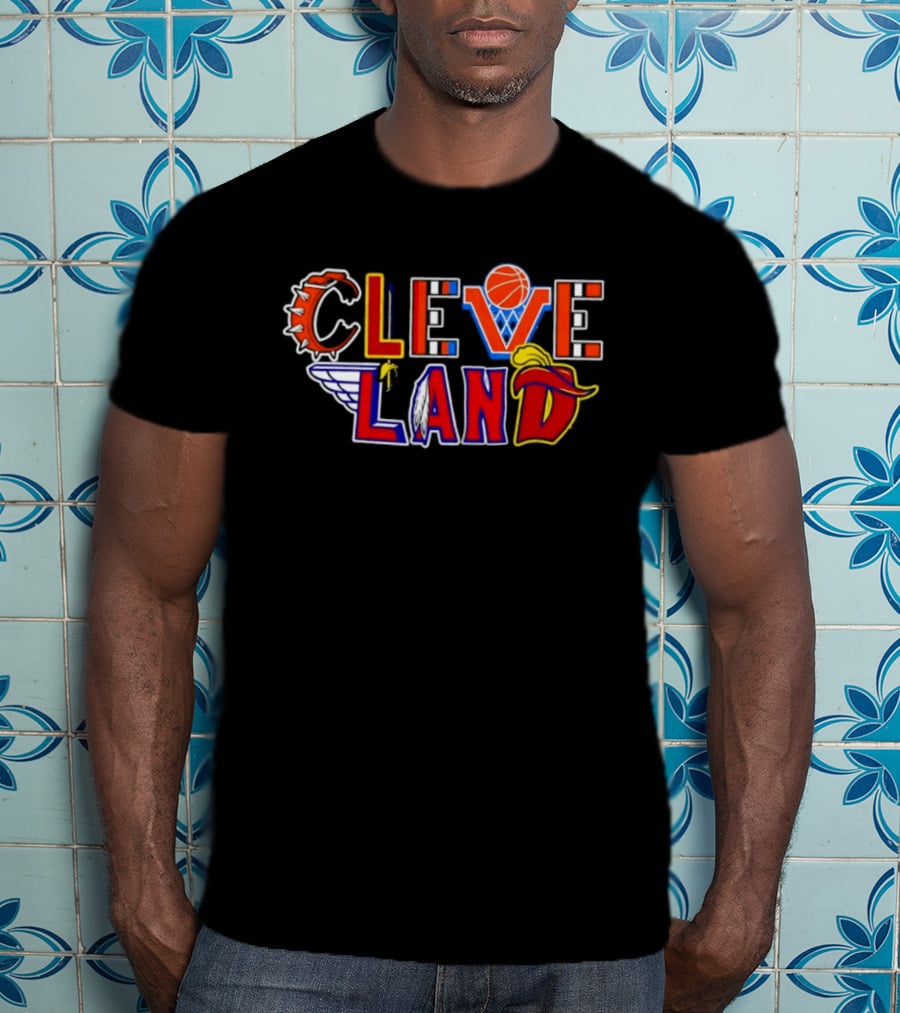 Cleveland Land Basketball Baseball Wings Cavalier Hat T-Shirt