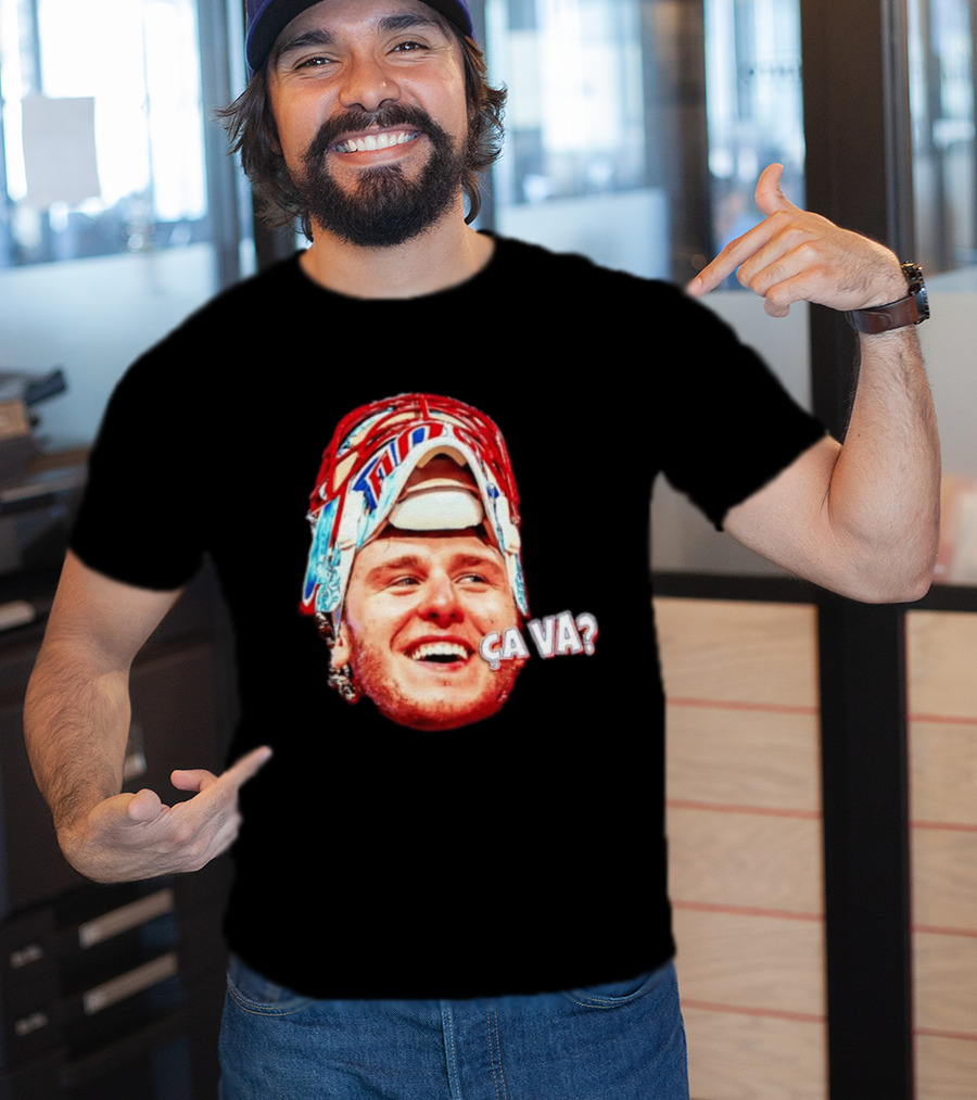 Dobeš Ça Va Big Face New Jersey Devils Hockey Fans Iconic Expression T-Shirt