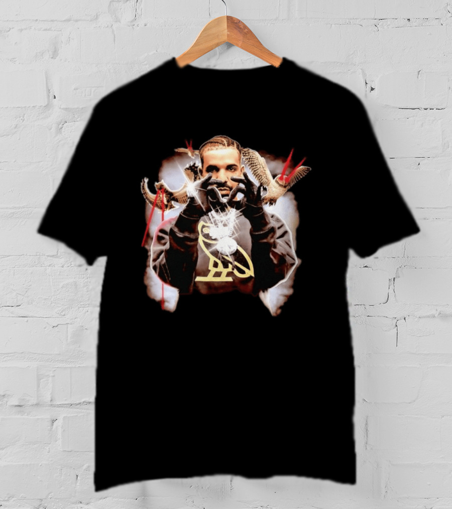 Drake OVO Owl Logo With Raptors And Jewelry T-Shirt