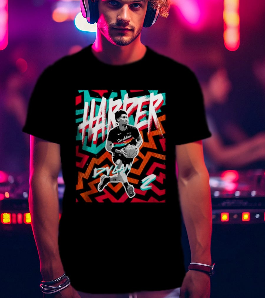 Dylan Harper San Antonio Spurs 2 NBA Fiesta T-Shirt