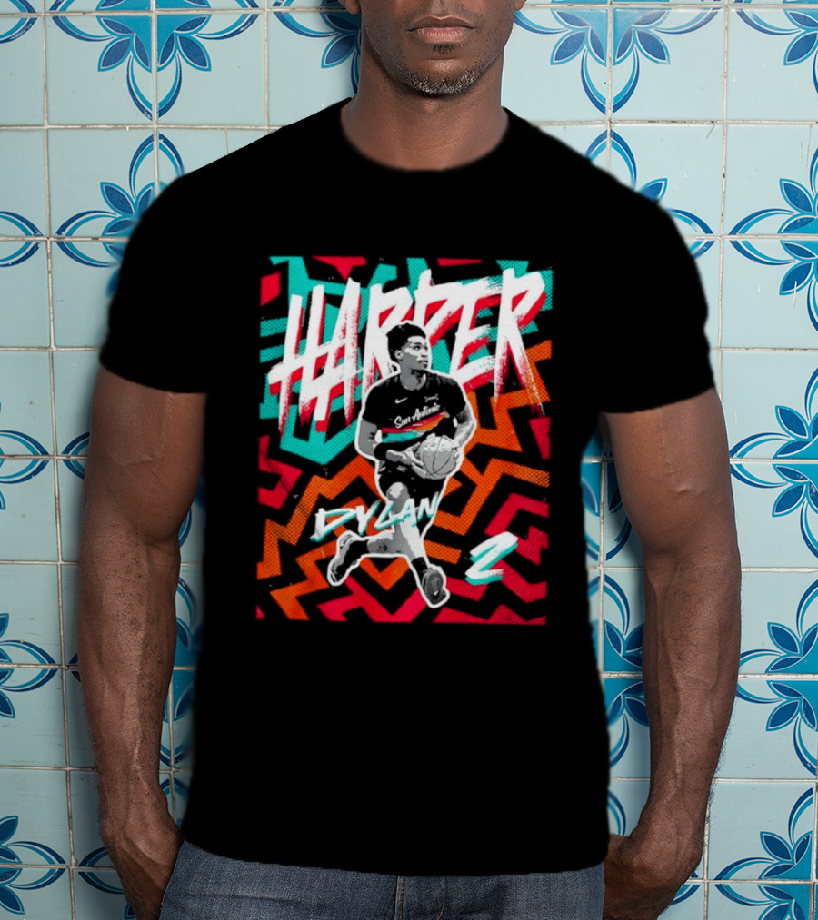 Dylan Harper San Antonio Spurs 2 NBA Fiesta T-Shirt