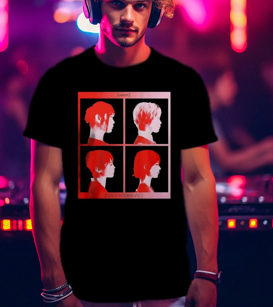 Exwhyz Dance Your Dance Four Profiles Red Frame T-Shirt