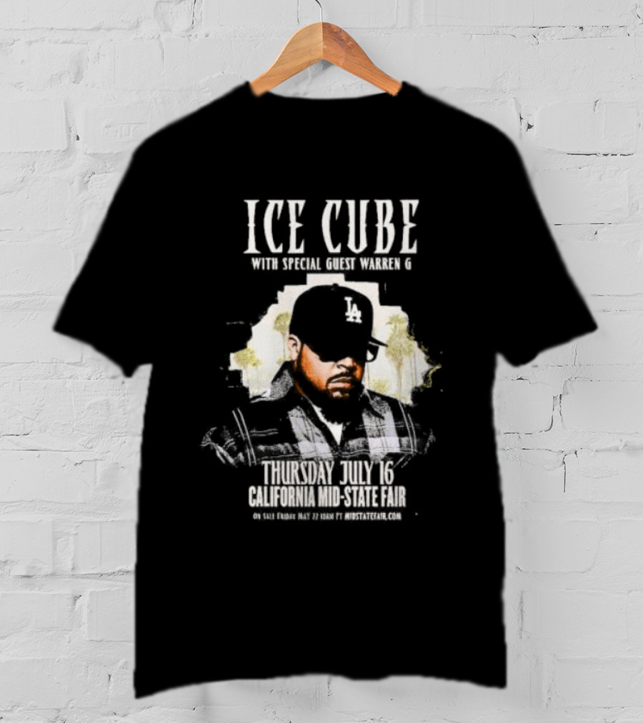 Ice Cube With Special Guest Warren G Thursday July 7 Thunder Valley Casino Resort T-Shirt