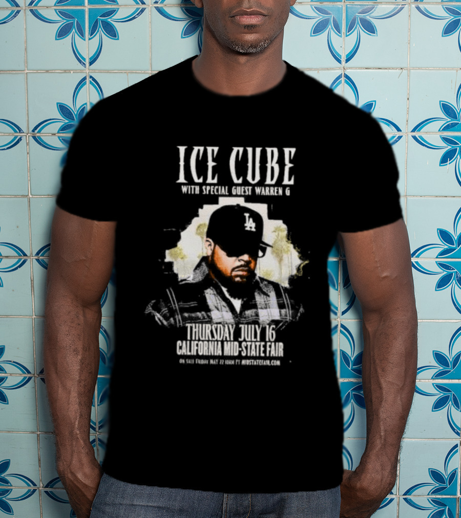 Ice Cube With Special Guest Warren G Thursday July 7 Thunder Valley Casino Resort T-Shirt