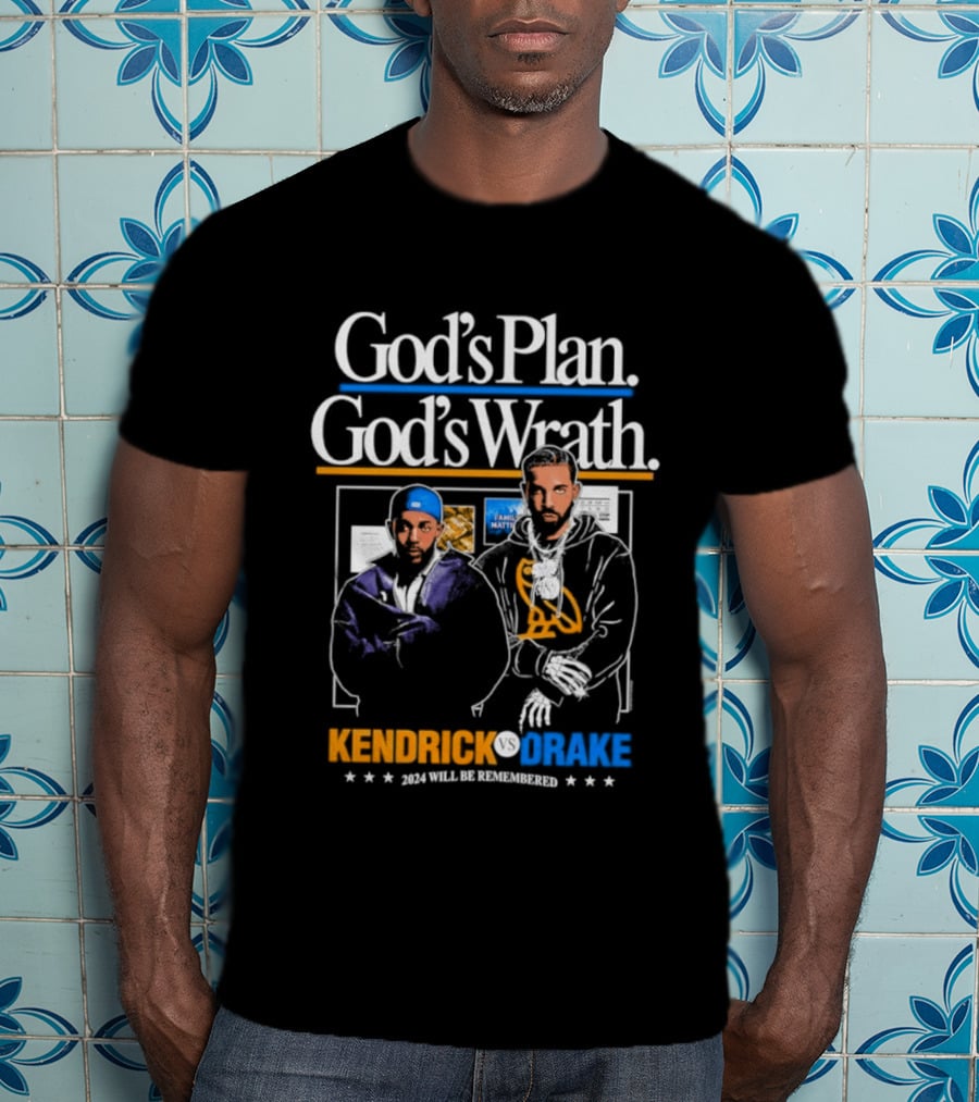 Kendrick Lamar Drake God's Plan God's Wrath Collaboration T-Shirt