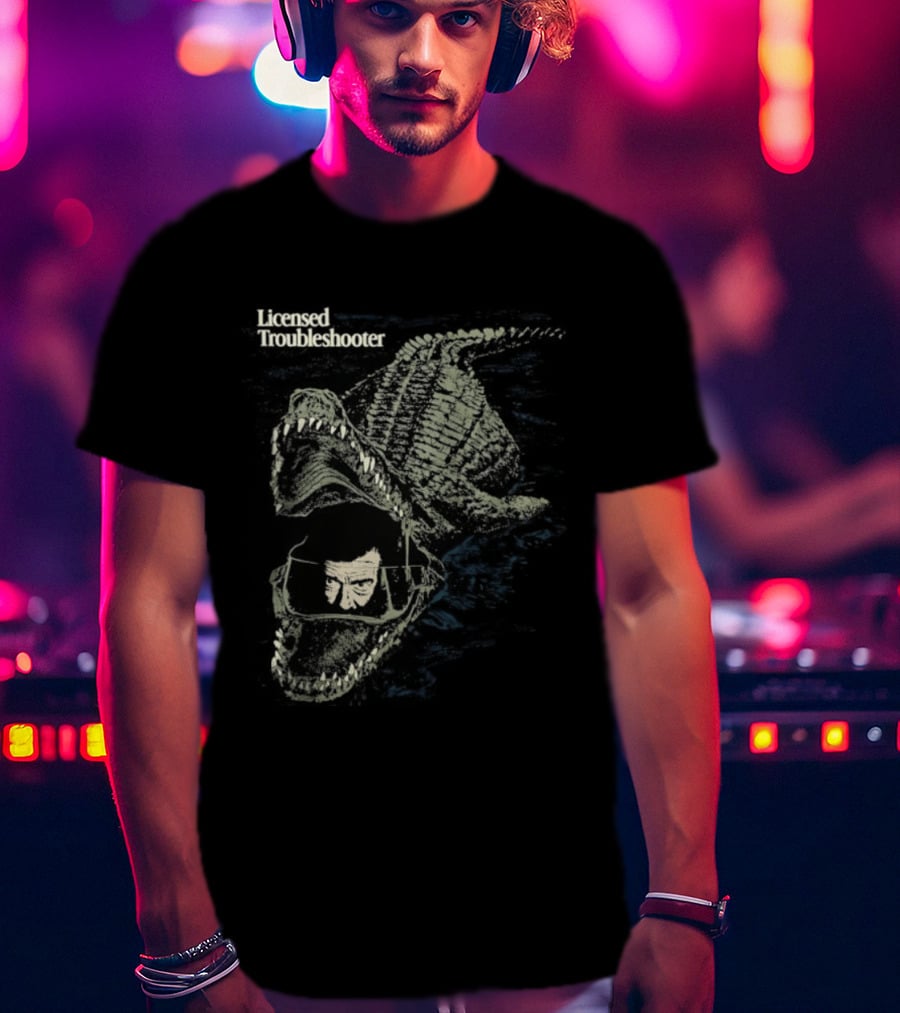 Licensed Troubleshooter Giant Crocodile Dark Adventure T-Shirt