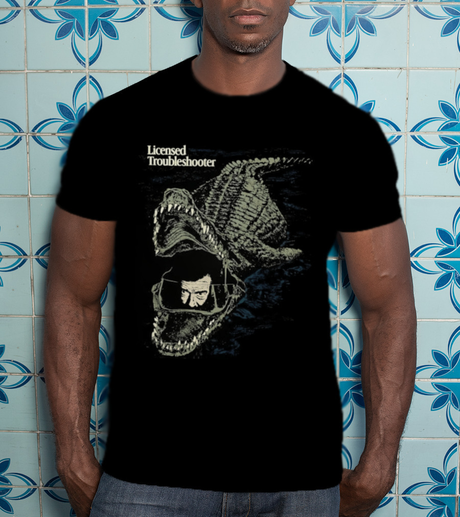 Licensed Troubleshooter Giant Crocodile Dark Adventure T-Shirt